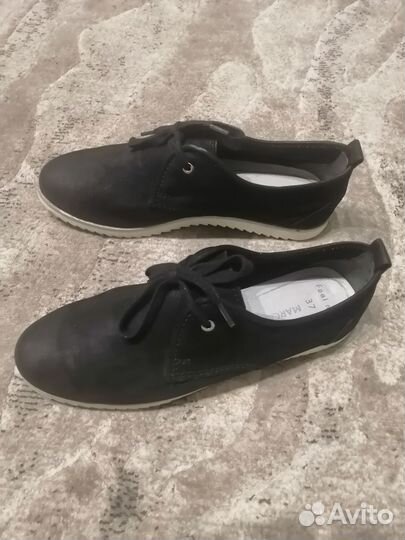 Лоферы, нубук натуральный, 37 размер