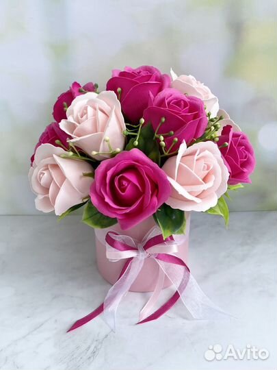 Букет мыльных роз на день рождения