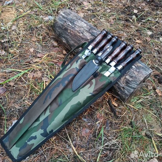 Набор шампуров + Нож Кизляр+ 2 люля