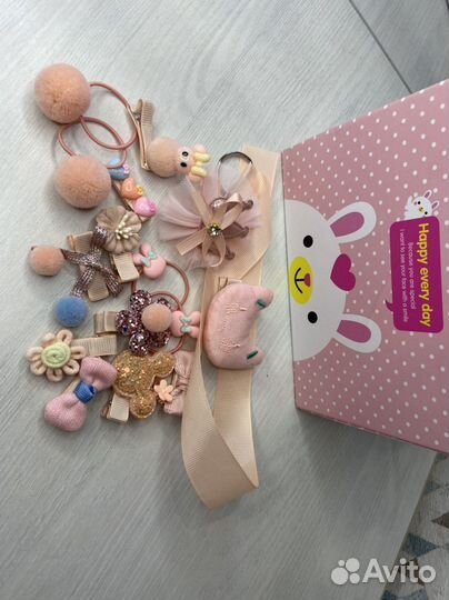 Резинки и заколки для девочек(набор)