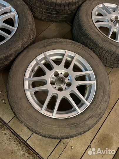 Литье диски R15 5х100 с резиной 195/65R15