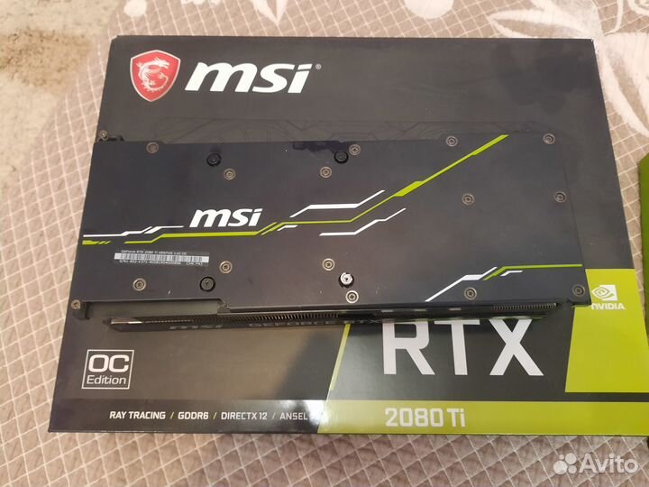Видеокарты MSI GeForce RTX 2080 Ti Ventus