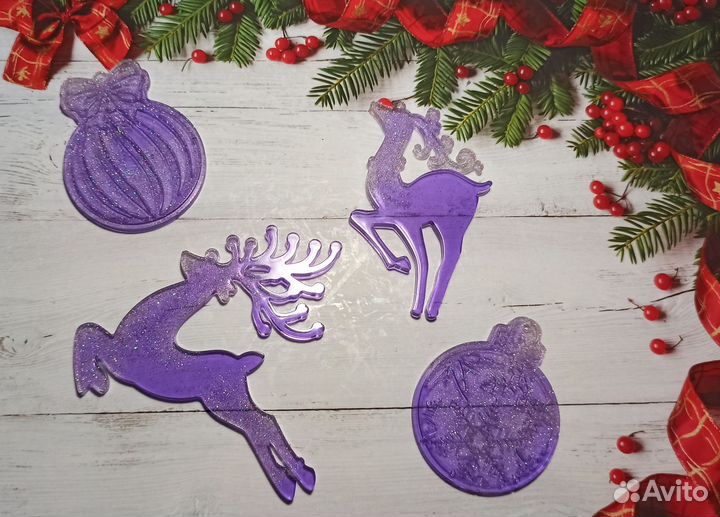 Новогодние подарки ручной работы из эпоксидки