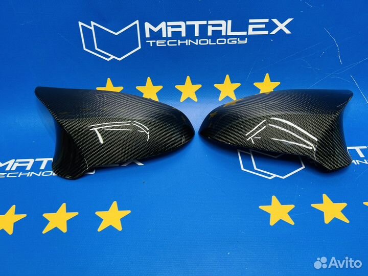 Накладки зеркал BMW F80 F82 F83 сухой карбон