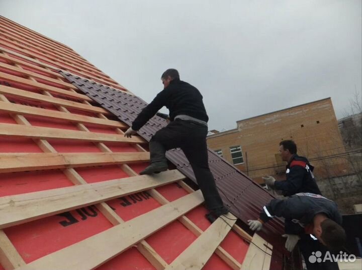 Крыша кровельные работы