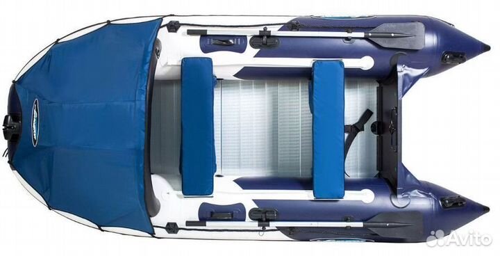 Лодка пвх Gladiator C370AL бело/темно-синий