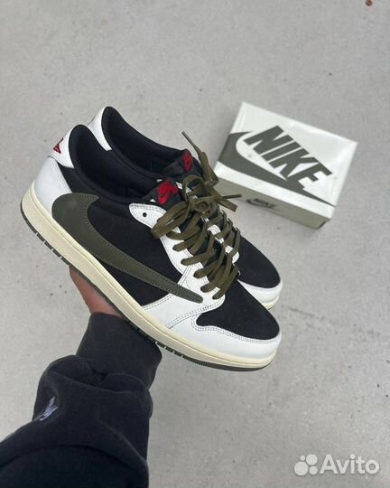 Nike air jordan 1 travis scott olive