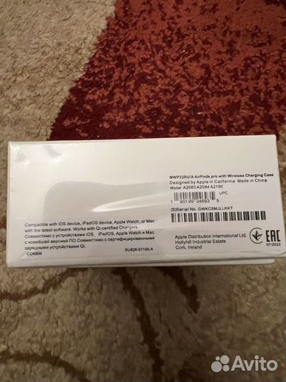 Беспроводные наушники apple airpods pro