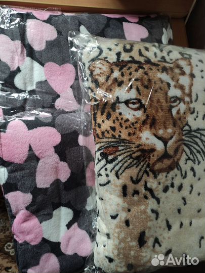 Плед флисовый новый 170*190