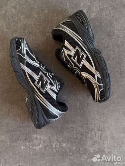 New balance 740 black silver metallic 43