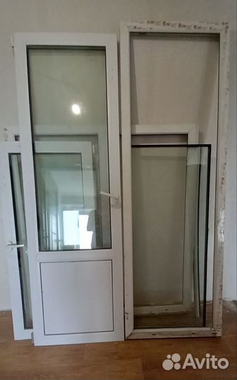 Балконная дверь с окном бу