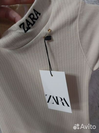 Платье туника в рубчик Zara Турция новое 3-12 лет