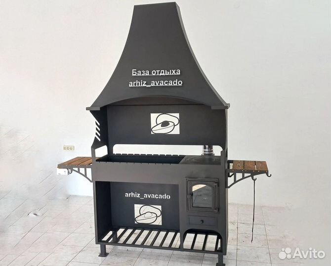 Мангал с вытяжкой