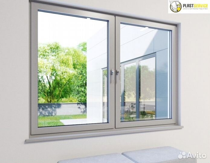 Алюминиевые окна, остекление теплый профиль