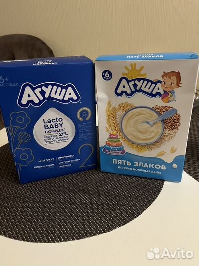 Сухая смесь Агуша 2 и каша