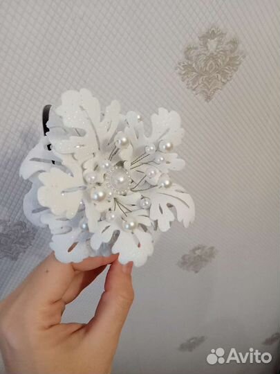 Ободок снежинка