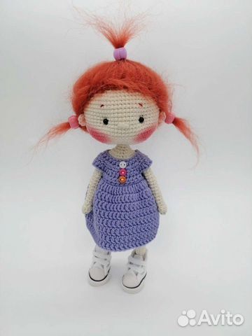 Вязаная интерьерная кукла