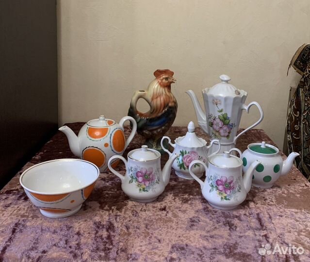 Посуда СССР фарфор чайники кувшин