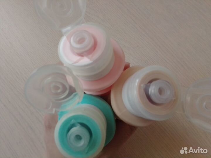 Набор флаконов для путешествий, 3 шт, елочки