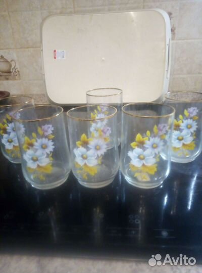 Бокалы, стаканы, Кастрюли, салатницы, крышки