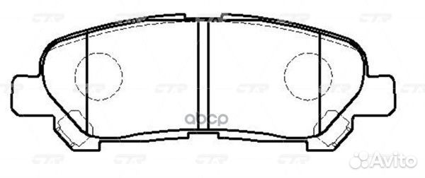 Колодки задние Toyota Highlander 2.7/3.5 09 CKT70