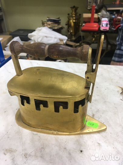 Утюг старинный, немецкий, жаровой