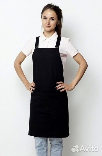 Чёрный китель поварской женский