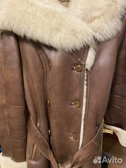Дубленка натуральная женская короткая 44
