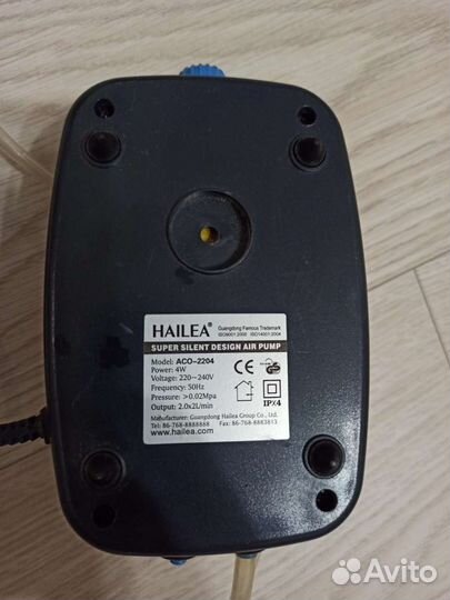 Аквариумный компрессор, hailea, модель асо-2204