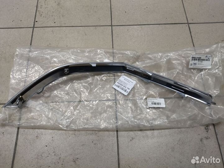 Молдинг заднего бампера правый Santa Fe TM 2018