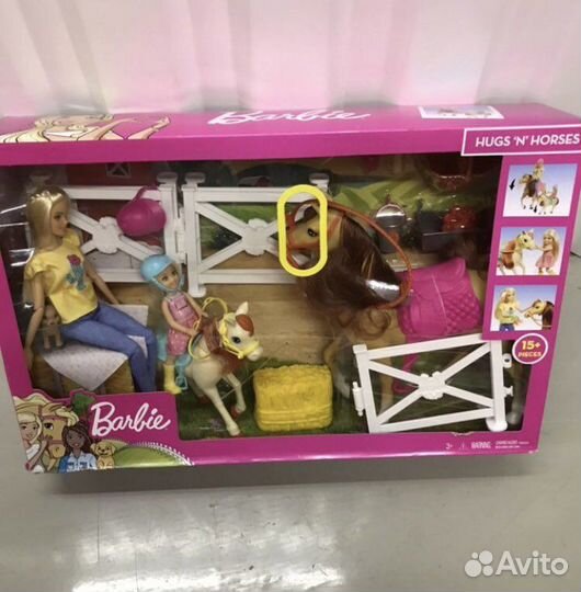 Barbie Барби Челси и любимые лошадки, FXH15