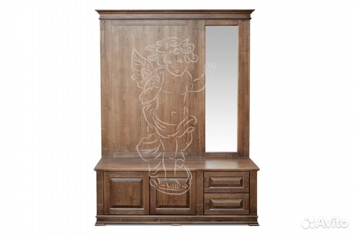 Прихожая с открытой вешалкой и тумбой Верди-М 1