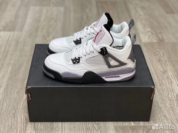 Кроссовки Air Jordan 4 Cement (36-45)