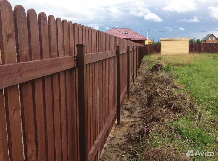 Забор с установкой