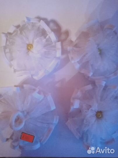 Новые школьные белые банты