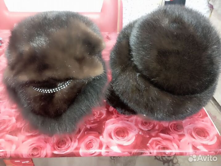 Шапка норковая женская бу