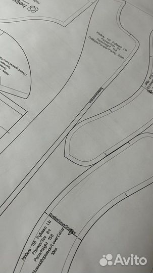 Печать лекал / выкроек / раскладок