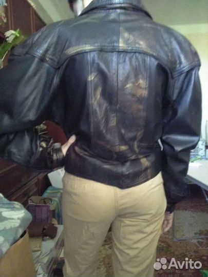 Куртка кожаная