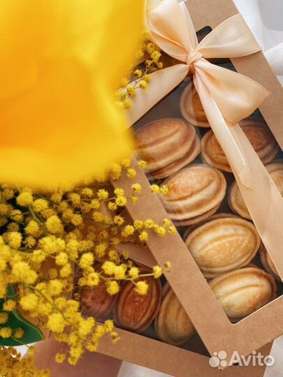 Орешки со сгущенкой, домашняя выпечка