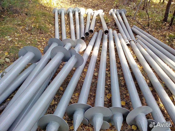 Сваи винтовые, закрутка сваи