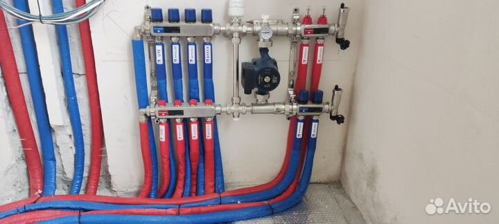 Монтаж отопления водоснабжения под ключ