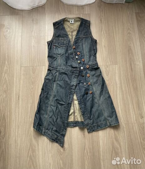 Джинсовое платье levis винтаж оригинал
