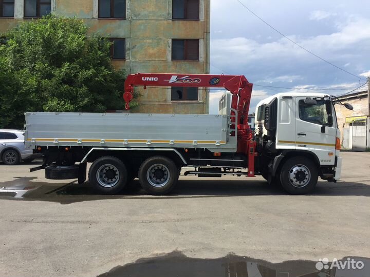 Бортовой грузовик Hino 500 (Ranger) с КМУ UNIC, 2013