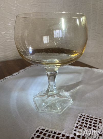 Фужеры для шампанского, креманки 6 шт цветные СССР