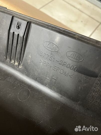 Накладки порогов пластик (2 шт.) Kia Sorento 2012