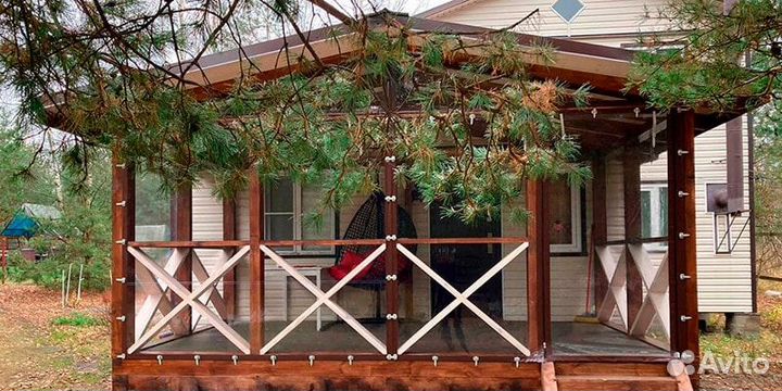 Мягкие пвх окна на беседку