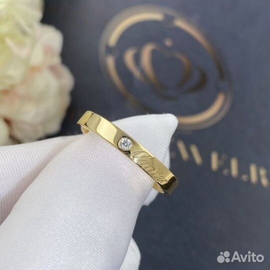 Кольцо Cartier C de Cartier Желтое золото 0,03ct