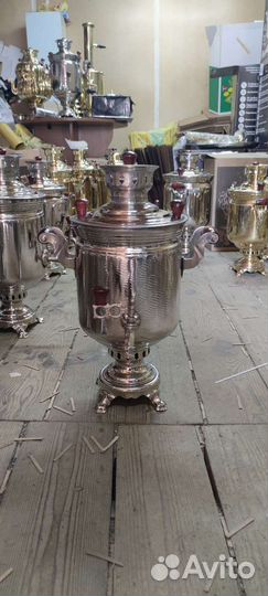 Самовар дровяной (на дровах) 5 литров тульский