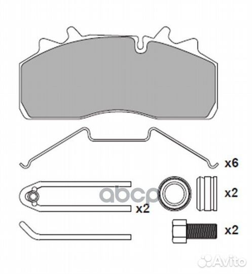 31010007 колодки тормозные WVA29159/29126 c р