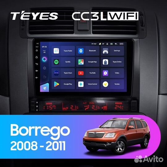 Автомагнитола Kia Mohave,Borrego Teyes CC3L wifi